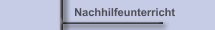 Nachhilfeunterricht